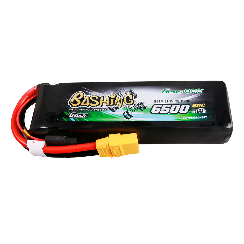 Gens ace G-Tech 6500mAh 11.1V 60C 3S1P Lipo Battery Pack with XT90-Bashing Series