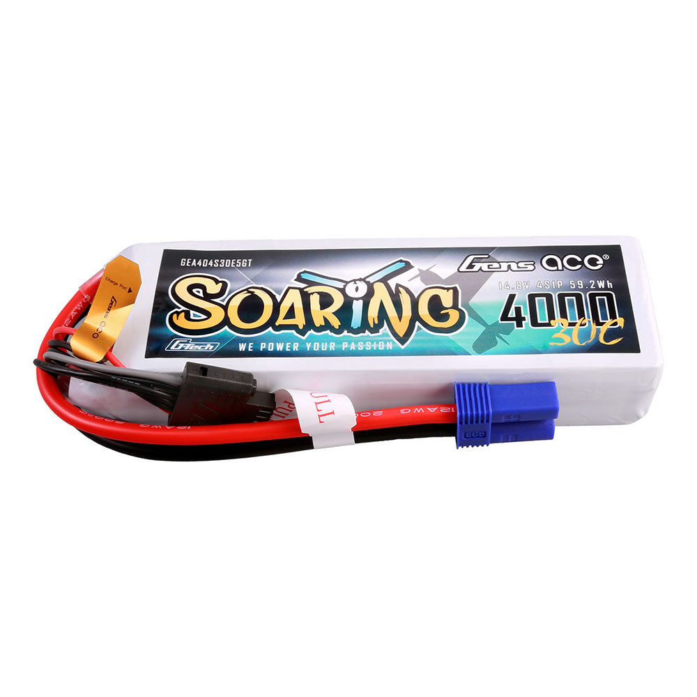 Gens ace G-Tech Soaring 4000 mAh 14,8 V 30C 4S1P Lipo-Akkupack mit EC5-Stecker