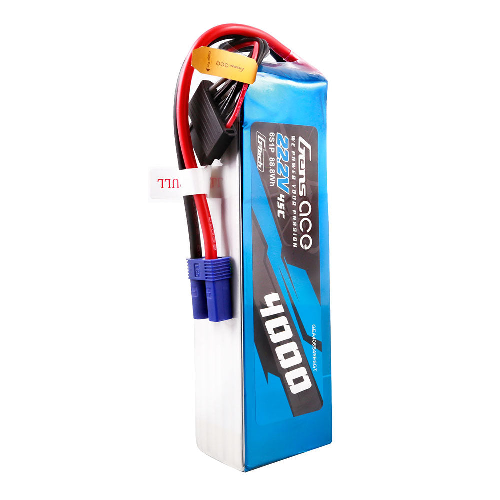 Gens ace G-Tech 4000mAh 22,2V 45C 6S1P Lipo Akkupack mit EC5 Stecker