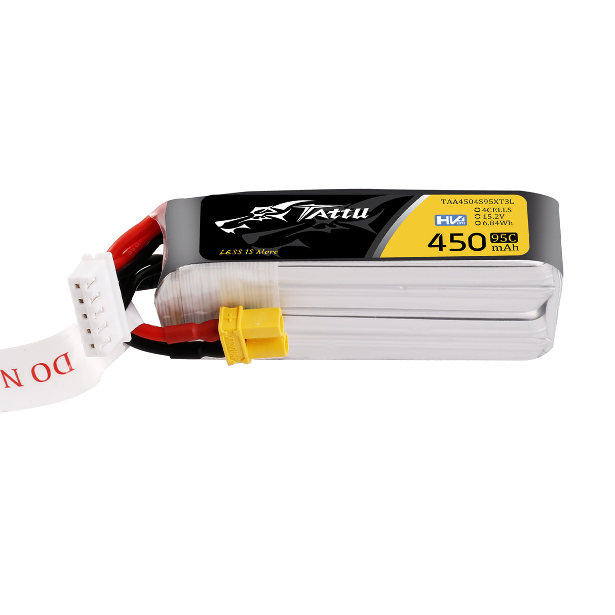 Tattu 450mAh 4S 95C 15.2V HV Lipo Battery with XT30 Plug