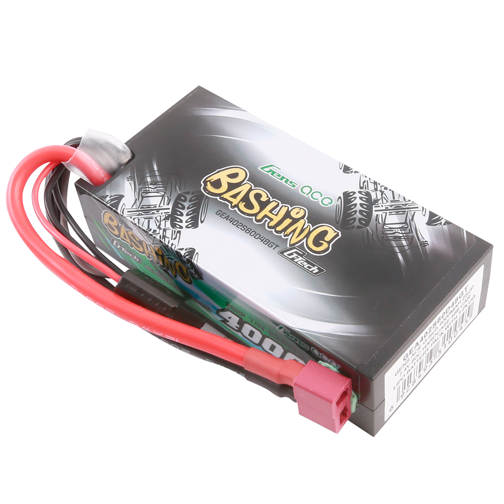 Gens ace G-Tech 4000 mAh 2S2P 7,4 V 60C HardCase 48# Auto Lipo Akkupack mit T-Stecker