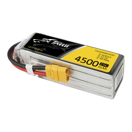 Tattu 4500 mAh 22,2 V 25C 6S1P Lipo-Akkupack mit XT90