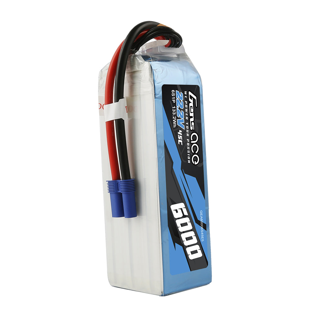 Gens ace 6S 6000mAh 22,2V 45C Lipo-Akku mit EC5-Stecker