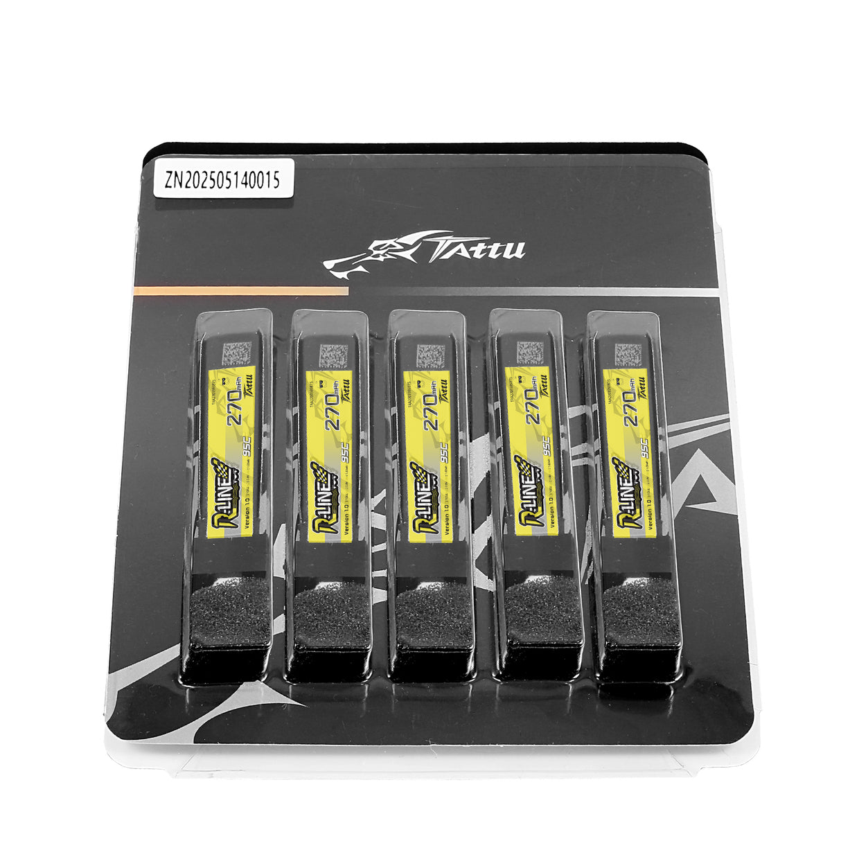 Tattu Lipo 270mAh 95C 1S1P 3.8V HV  Lipo Battery  with  BT2.0 Plug (5pcs)