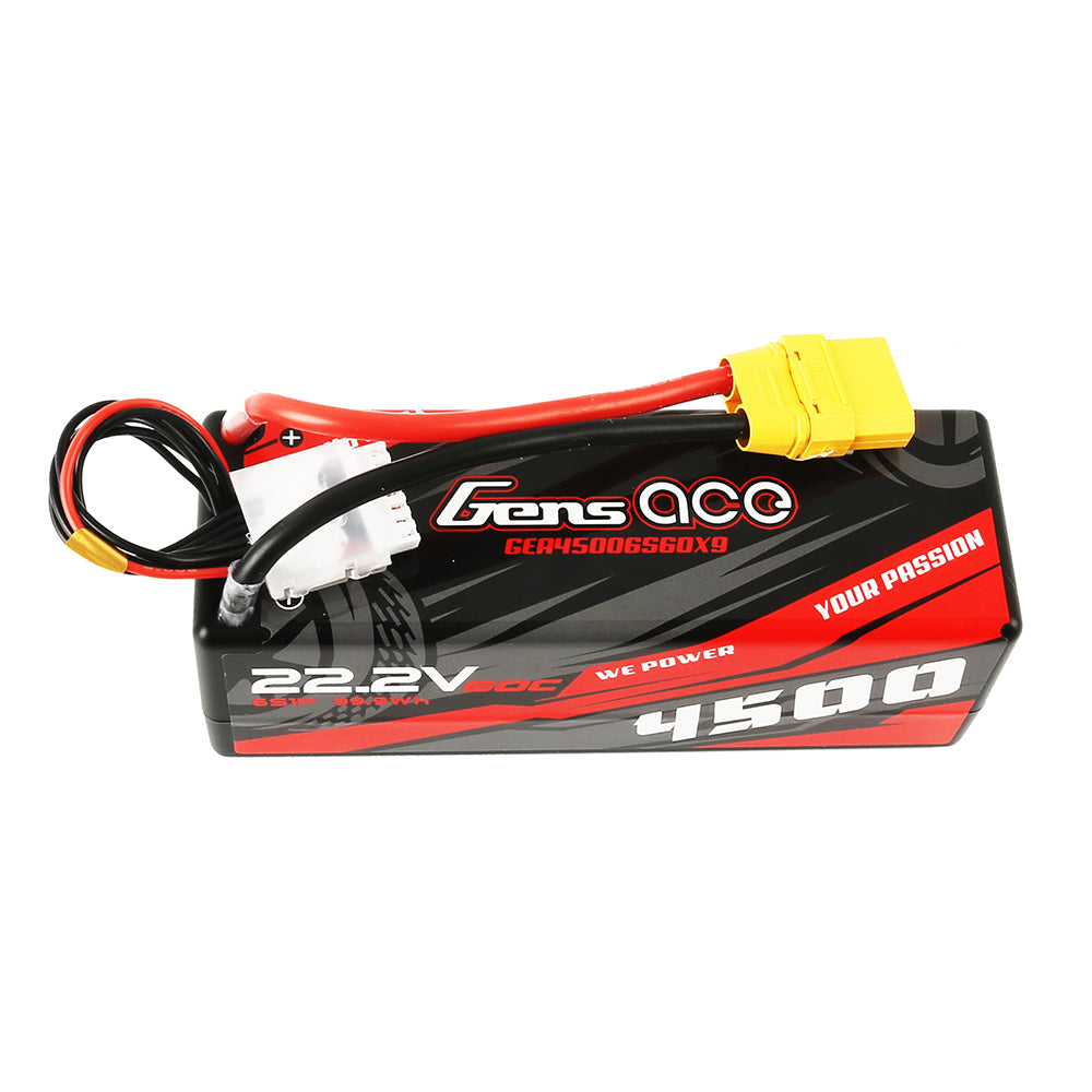 Gens ace 4500mAh 6S1P 22,2V 60C HardCase RC-Auto Lipo-Akku 14#