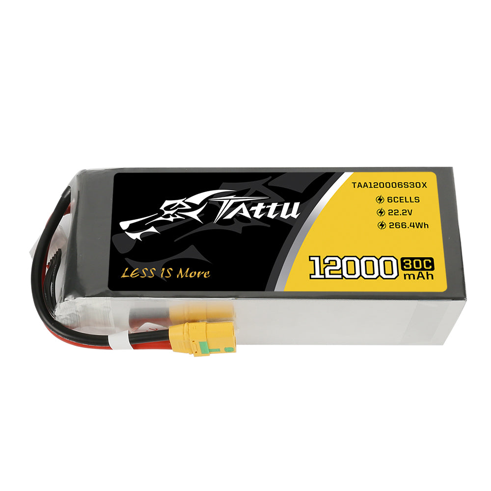 Tattu 12000 mAh 22,2 V 30C 6S1P UAV Lipo-Akkupack mit XT90-Stecker