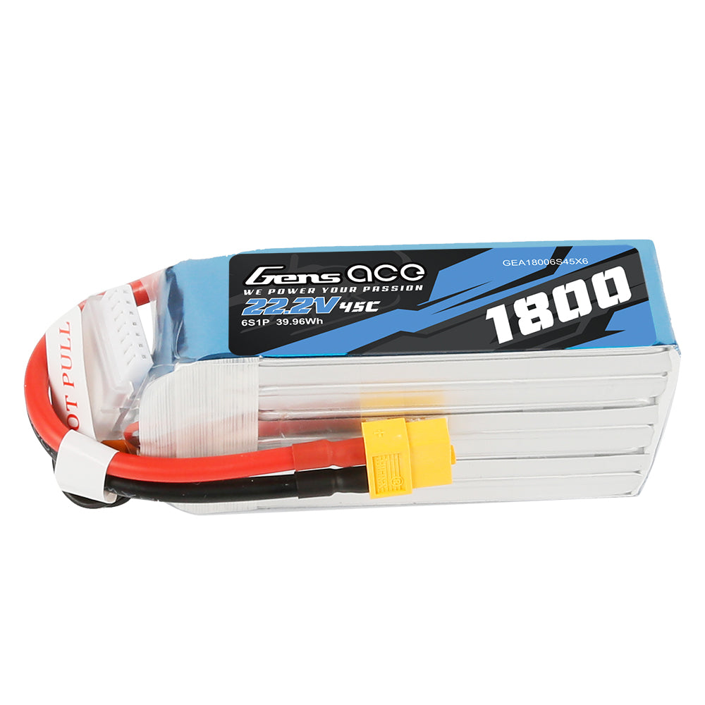 Gens ace 1800 mAh 22,2 V 45C 6S1P Lipo-Akku