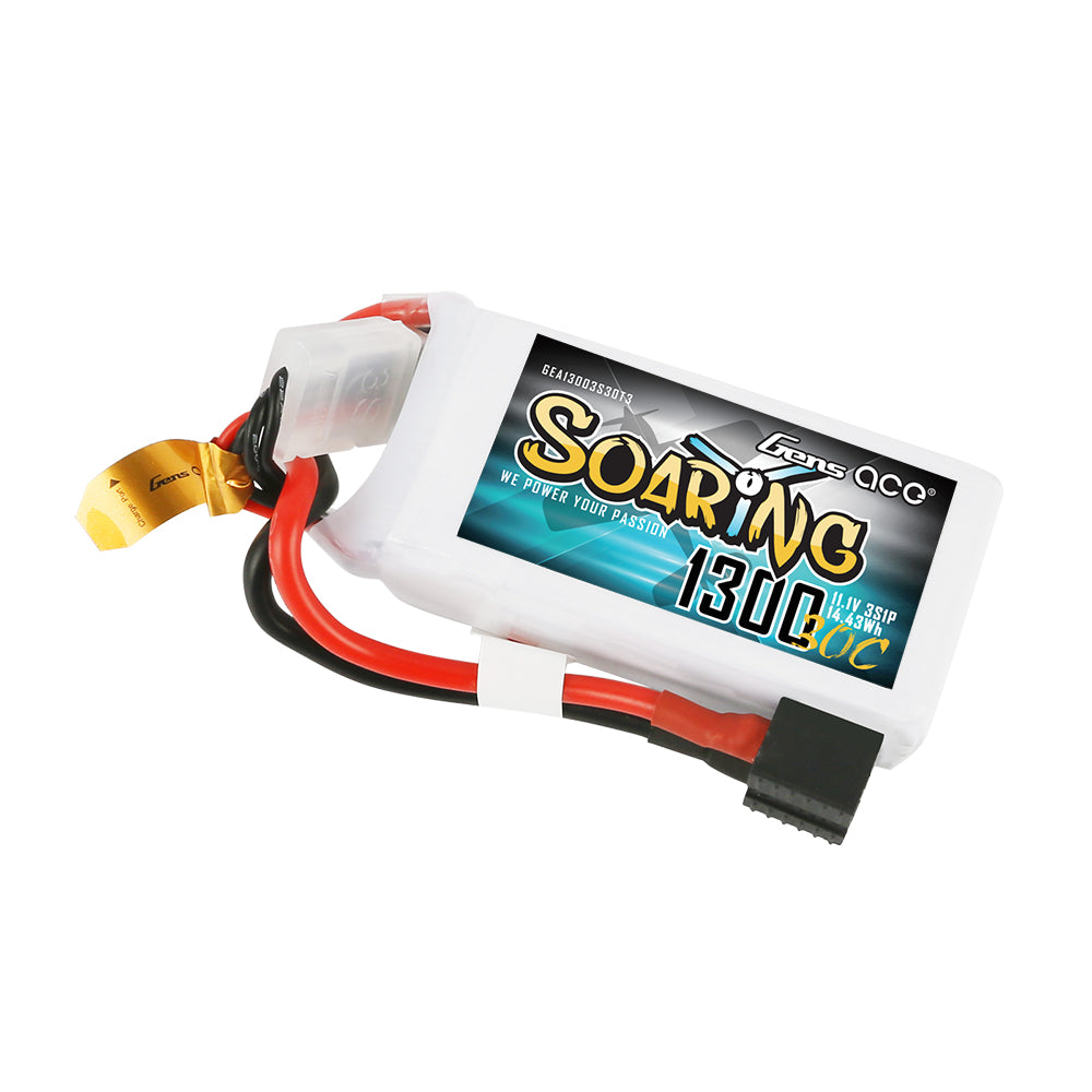 Gens ace Soaring 1300mAh 11,1V 30C 3S1P Lipo Akkupack mit EC3/XT60/T-Stecker