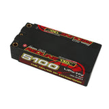 Gens ace Redline Serie 5100 mAh 7,6 V 130C 2S2P HardCase 64# HV Lipo-Akku