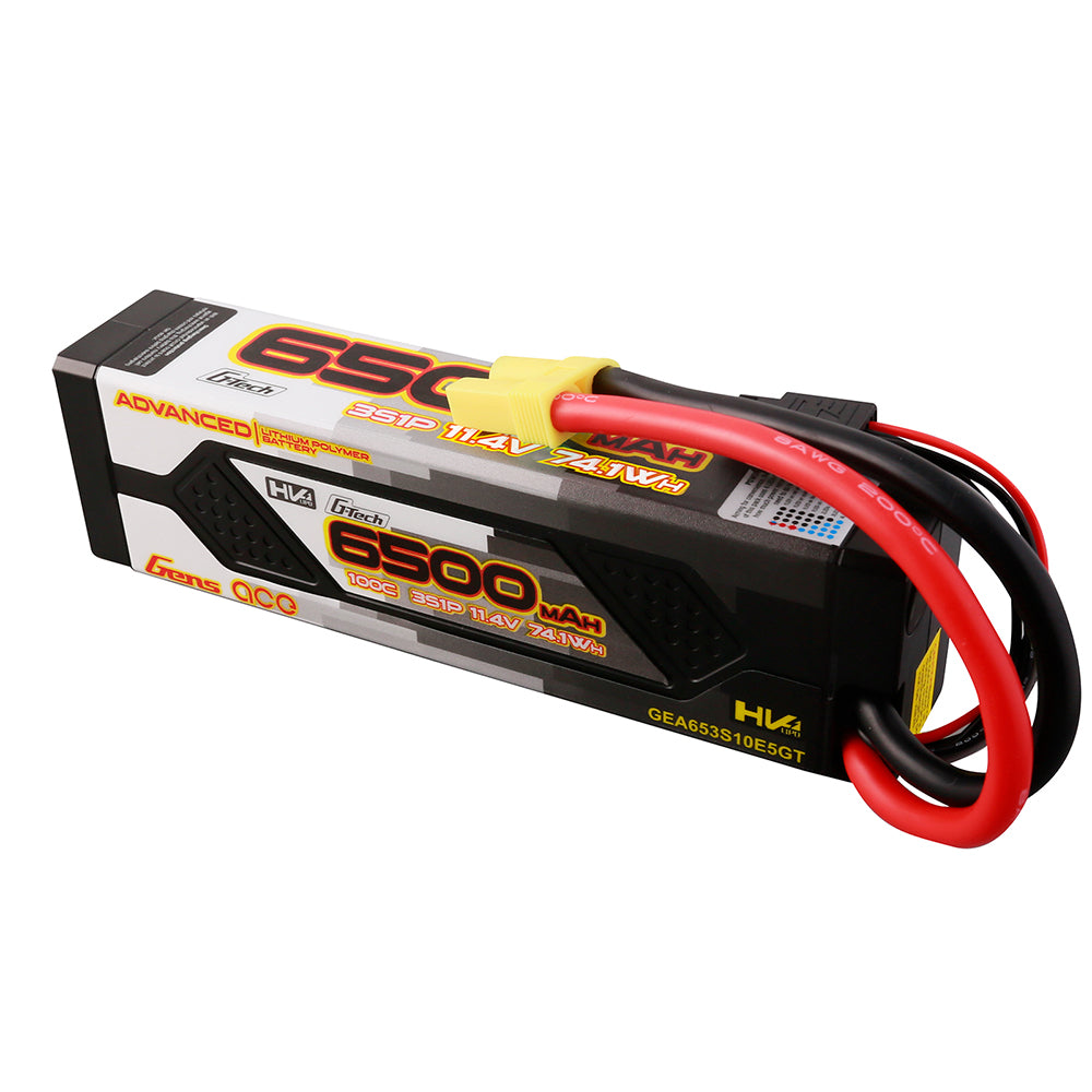 Gens ace G-Tech Advanced 6500 mAh 11,4 V 100C 3S1P HardCase 60# Lipo-Akkupack mit EC5