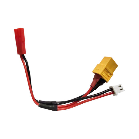 Gens ace XT60 female, JST-XHR-2P to JST-SYR-2P male adapter, 100mm