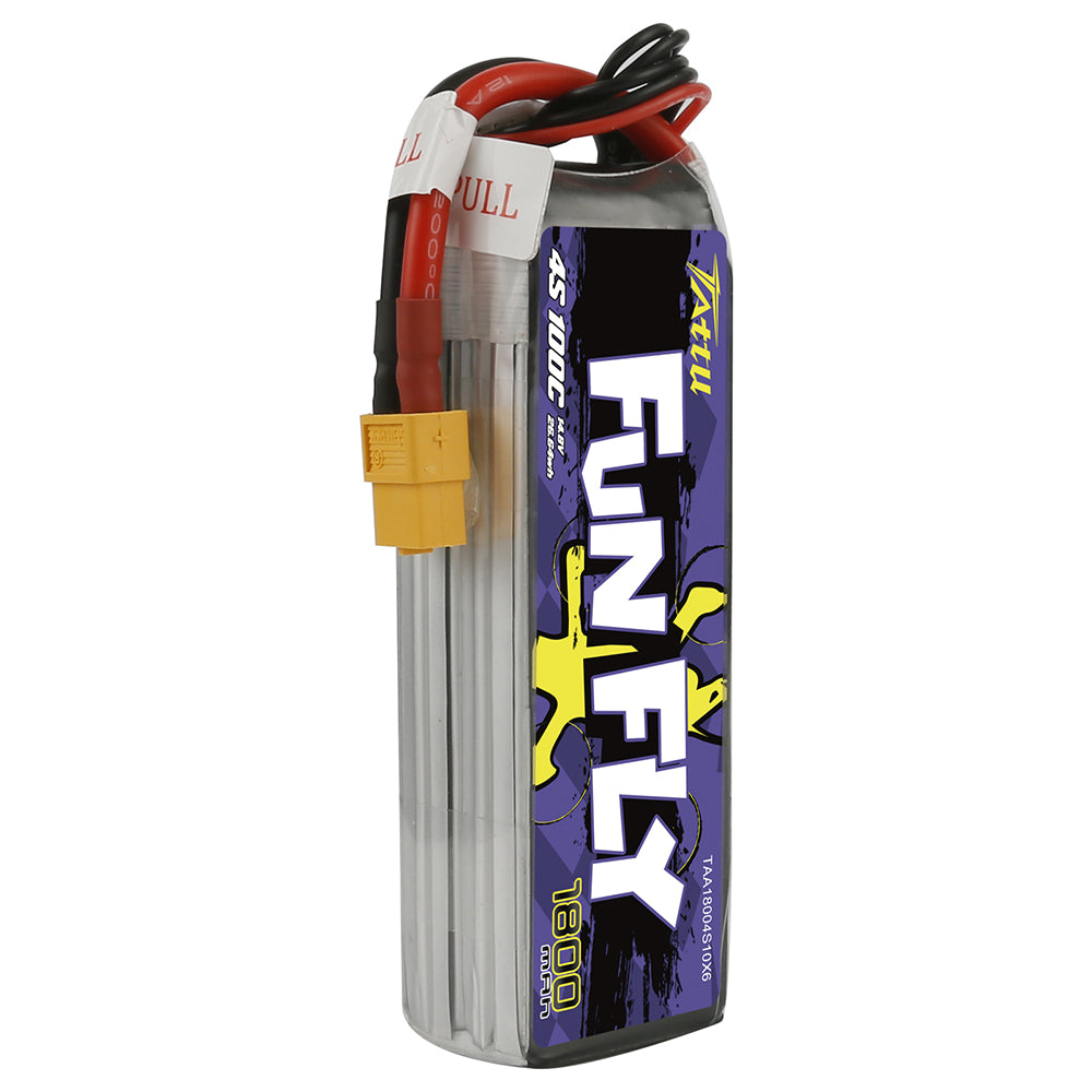 Tattu Funfly Serie 1800 mAh 14,8 V 100C 4S1P Lipo-Akkupack mit XT-60-Stecker