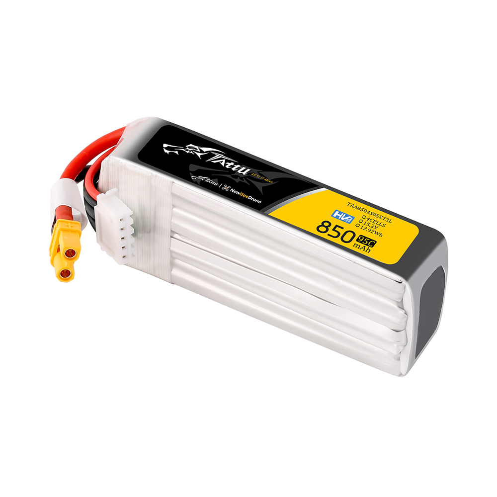 Tattu Lipo 850mAh 95C 4S1P 15,2V HV XT30U-F Langpackung