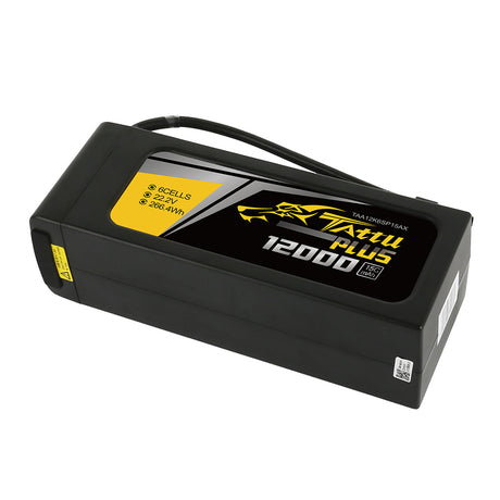 Tattu Plus 12000 mAh 22,2 V 15C 6S1P Lipo-Akkupack mit AS150+XT150-Stecker