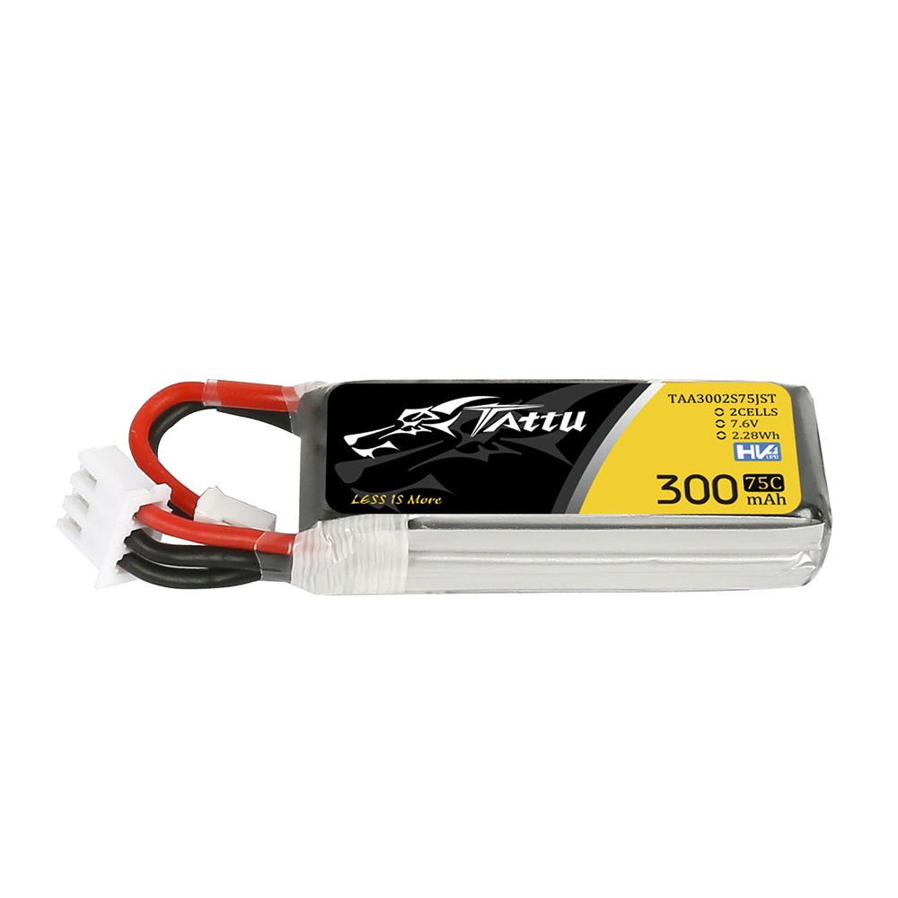 Tattu 300mAh 2S 75C 7.6V Lipo Battery with JST-PHR Plug – Genspow GmbH