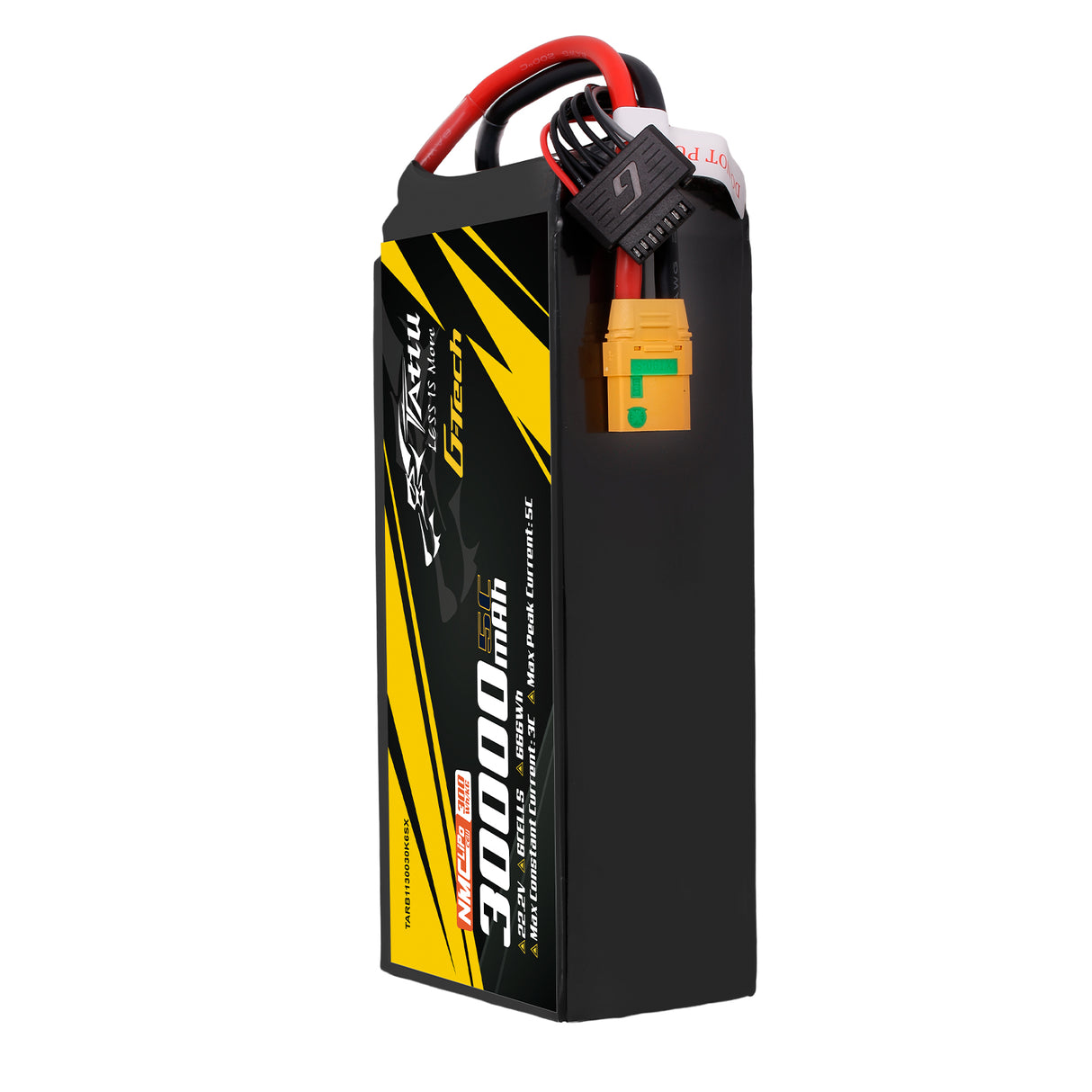 Tattu Semi-solid State 30000mAh 5C 22.2V 6S1P G-Tech Lipo Battery Pack with XT90S-F