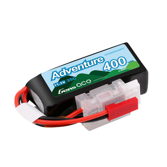 Batterie Lipo Gens ace 400 mAh 3S 35C avec JST-RCY | Aventure | G-Tech