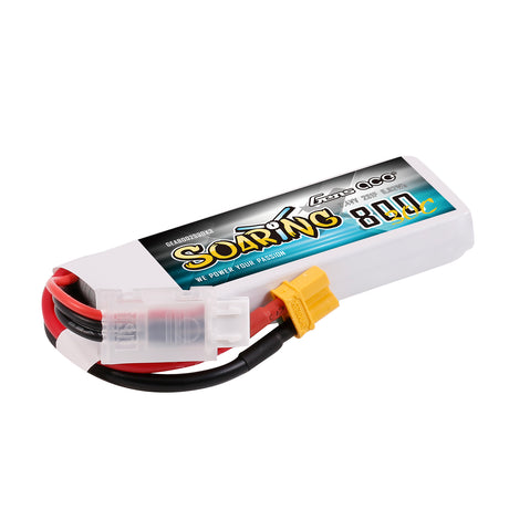 Gens ace 800mAh 2S 7.4V 30C Soaring Lipo Battery with XT30 Plug