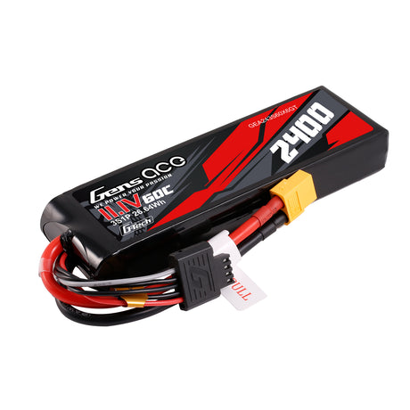 Gens ace G-Tech 2400mAh 11.1V 60C 3S1P Lipo Battery With XT60 Plug
