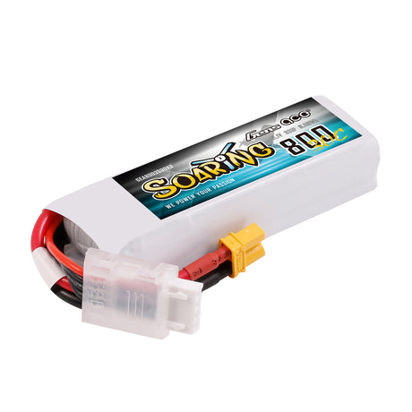 Gens ace 800mAh 3S 11.1V 30C Soaring Lipo Battery with XT30 Plug