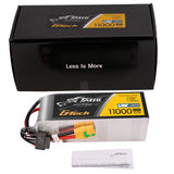 Tattu 11000MAH 22.8V HV 25C 6S1P Lipo Battery Pack with XT90-S(anti-spark) Plug