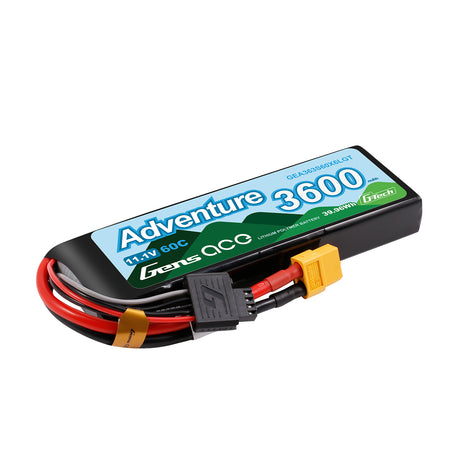 Gens ace 3600mAh 3S 60C HV Lipo Battery with XT60 | Adventure | G-Tech