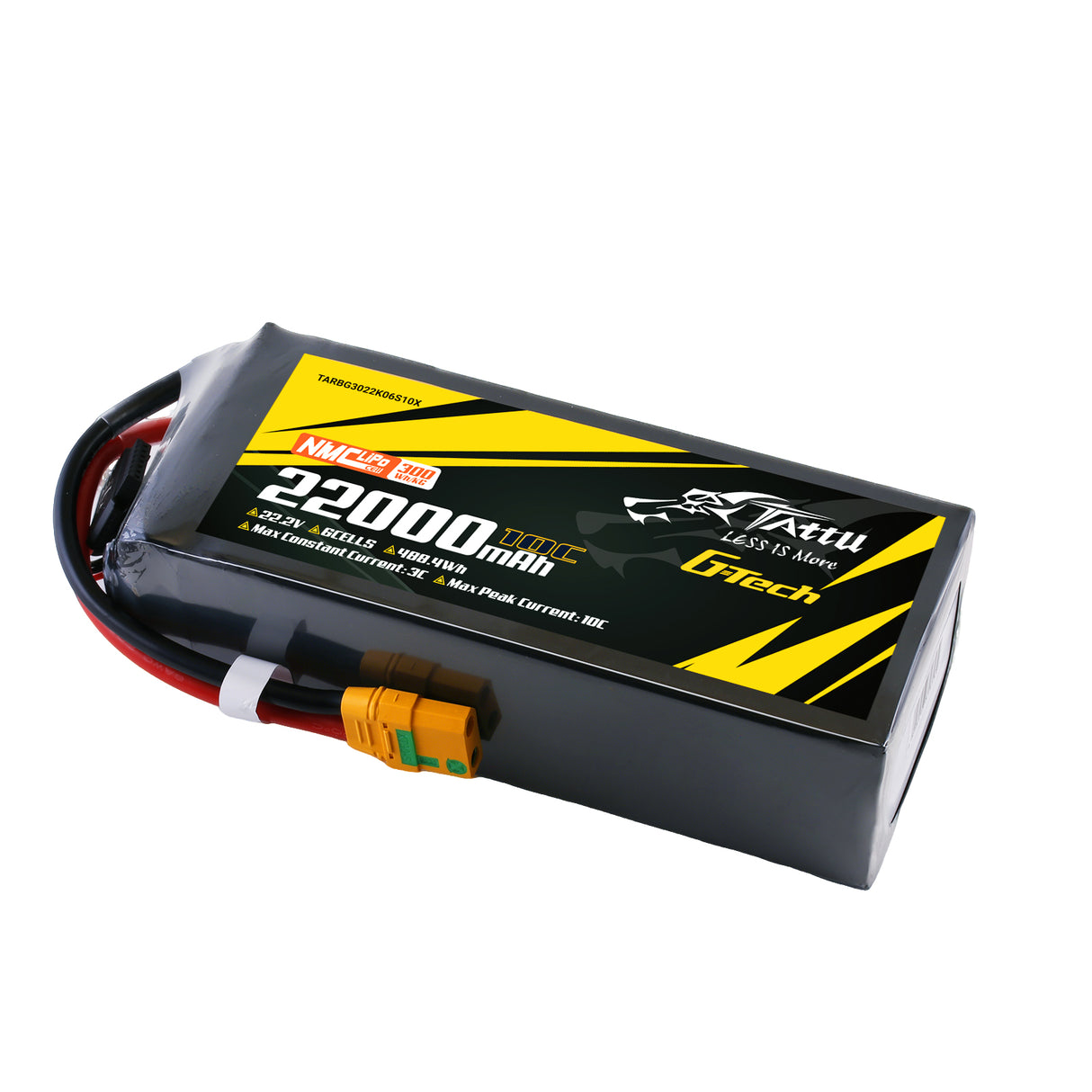 Tattu Semi-solid State 300Wh/kg 22000mAh 10C 22.2V 6S1P G-Tech Lipo Battery Pack with XT90S-F
