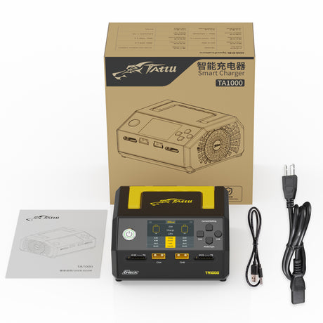 Tattu TA1000 Smart Charger | Dual-channel | 25A*2 1000W | 1S-7S Drone Battery