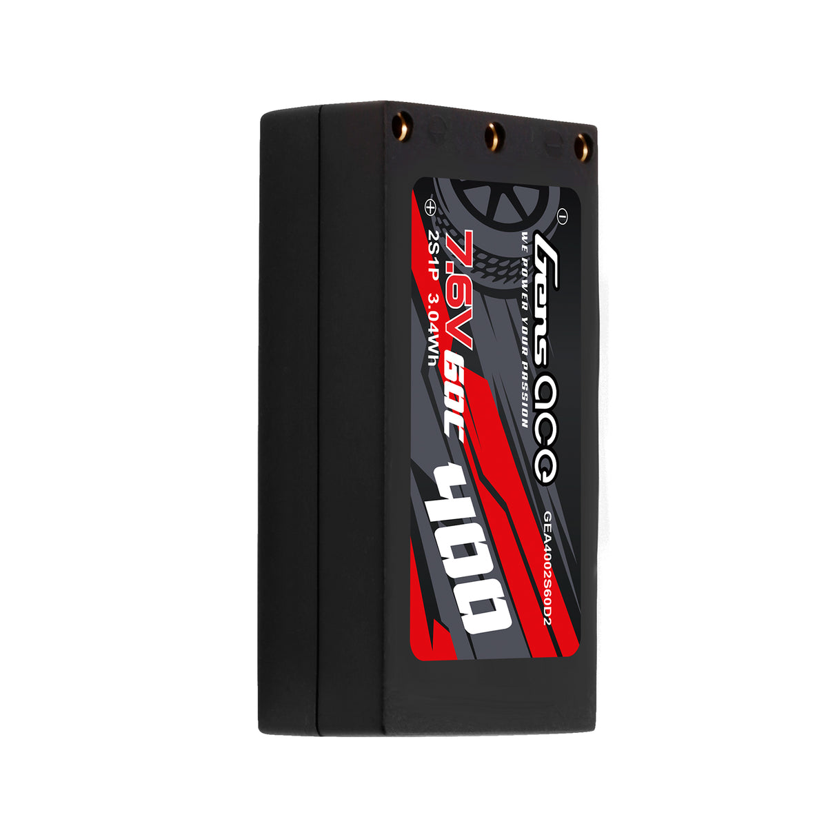Gens ace 400mAh 2S1P HV 60C lipo battery with XT60 Plug