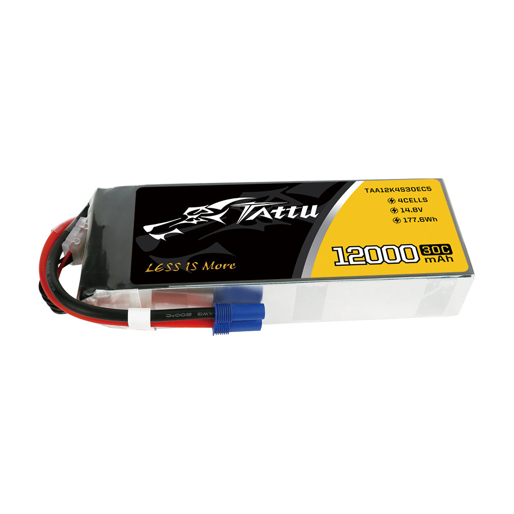 Tattu 12000 mAh 14,8 V 30C 4S1P Lipo-Akkupack mit EC5