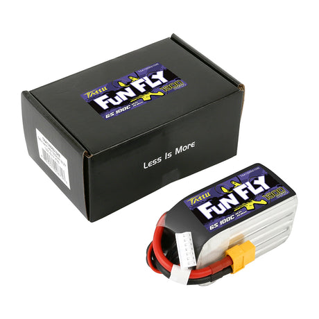 Tattu Funfly Series 1300mAh 22.2V 100C 6S1P Lipo Battery Pack with XT60 Plug