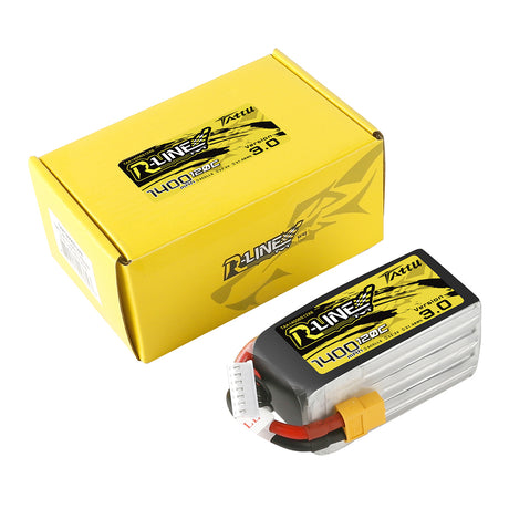 Tattu R-Line Version 3.0 1400 mAh 22,2 V 120C 6S1P Lipo-Akkupack mit XT60-Stecker