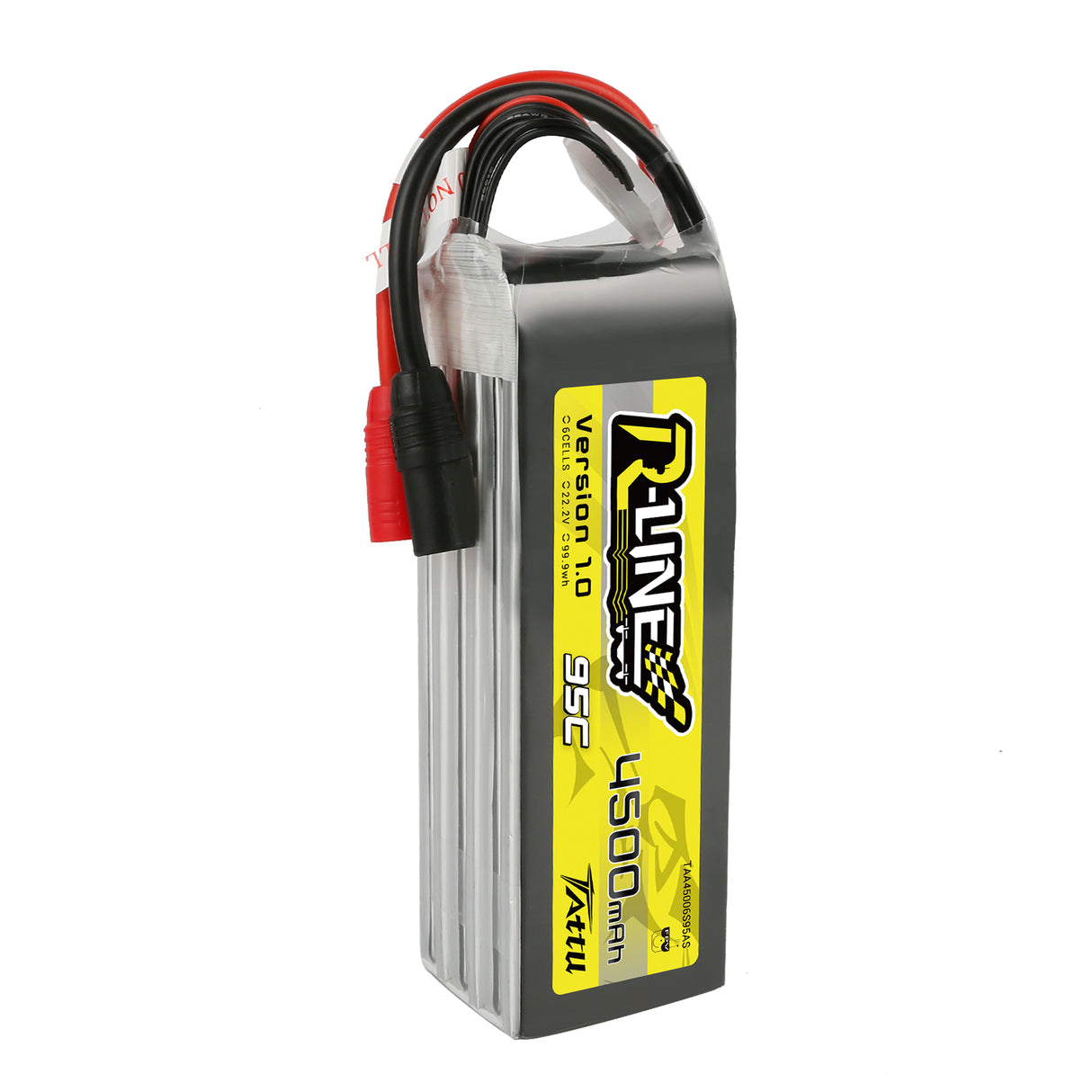 Tattu R-Line 22,2 V 4500 mAh 6S 95C FPV Lipo-Akku mit AS150-Stecker