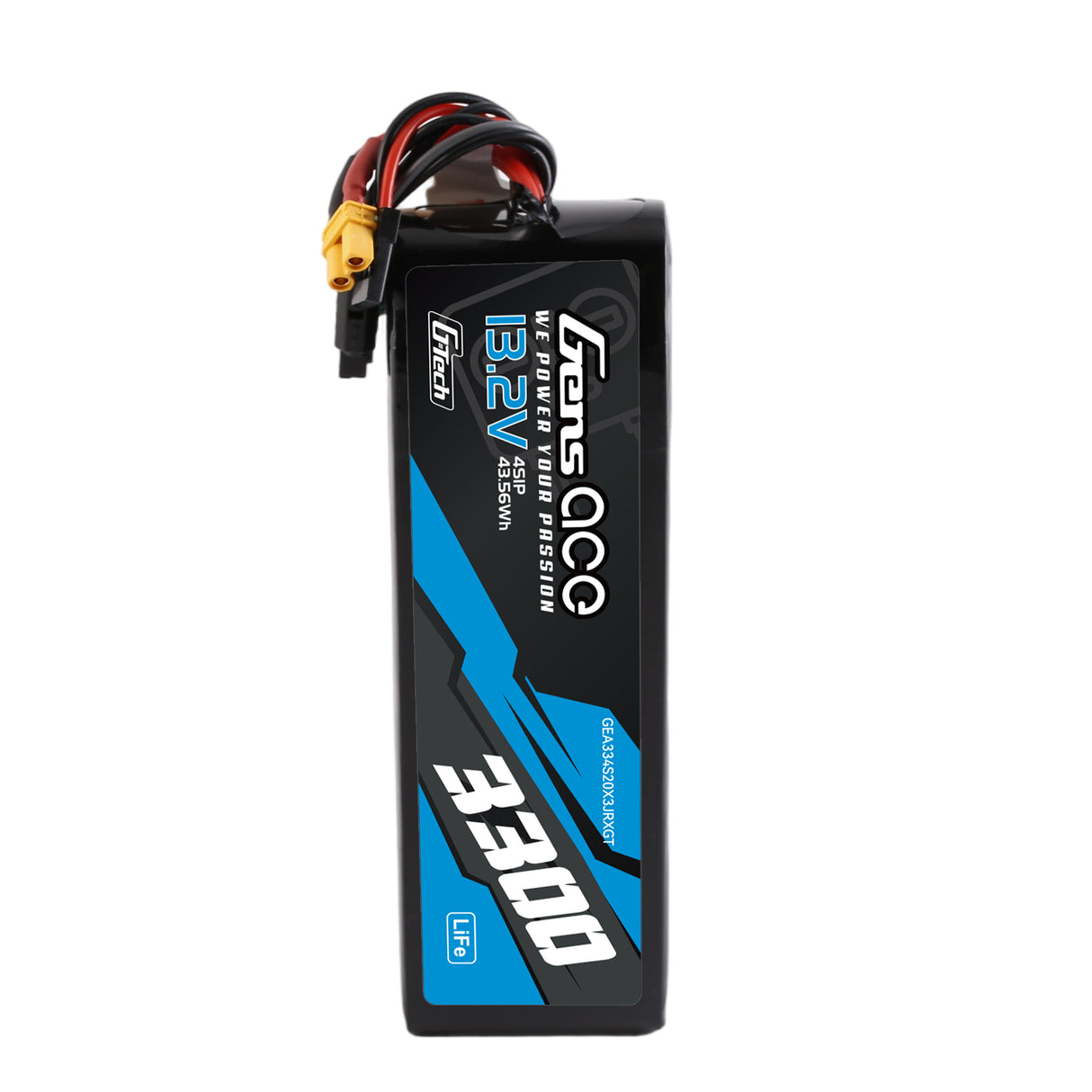 Gens ace Mini G-Tech 3300mAh 13.2V 4S 20C Li-Fe Battery with XT30 for Receiver