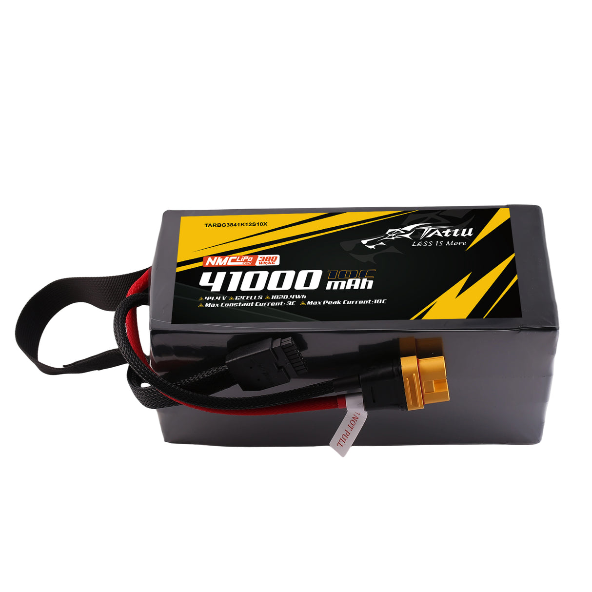 Tattu Semi-solid State 380Wh/kg 41000mAh 10C 44.4V 12S1P Lipo Battery Pack with AS150U-F plug