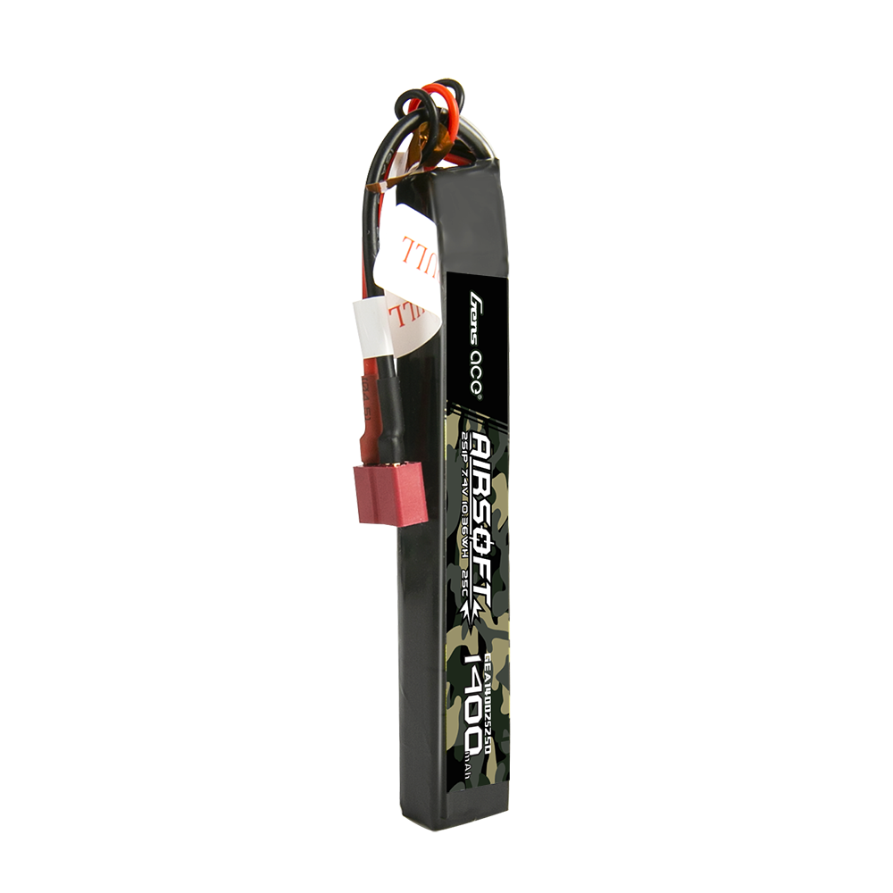 Gens ace 25C 1400mAh 2S1P 7.4V Airsoft Gun Lipo Battery with T Plug Gens ace 25C 1400mAh 2S1P 7.4V Airsoft Gun Lipo Battery with T Plug
