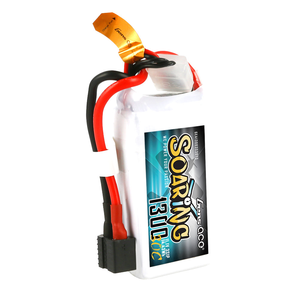 Gens ace Soaring 1300mAh 11,1V 30C 3S1P Lipo Akkupack mit EC3/XT60/T-Stecker