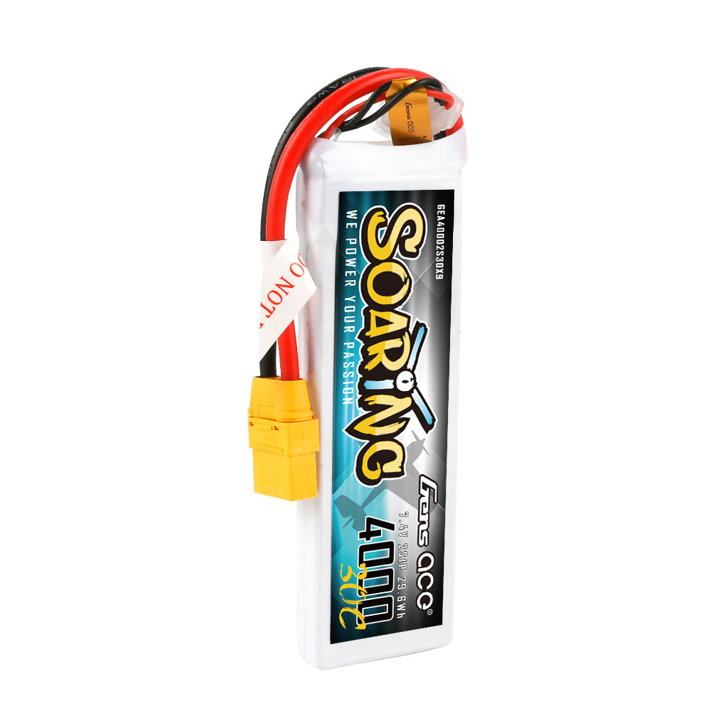 Gens ace Soaring 4000 mAh 7,4 V 30C 2S1P Lipo-Akkupack mit XT90-Stecker