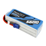 Gens ace 5600mAh 80C 22.2V 6S1P Lipo Battery Pack with EC5 plug