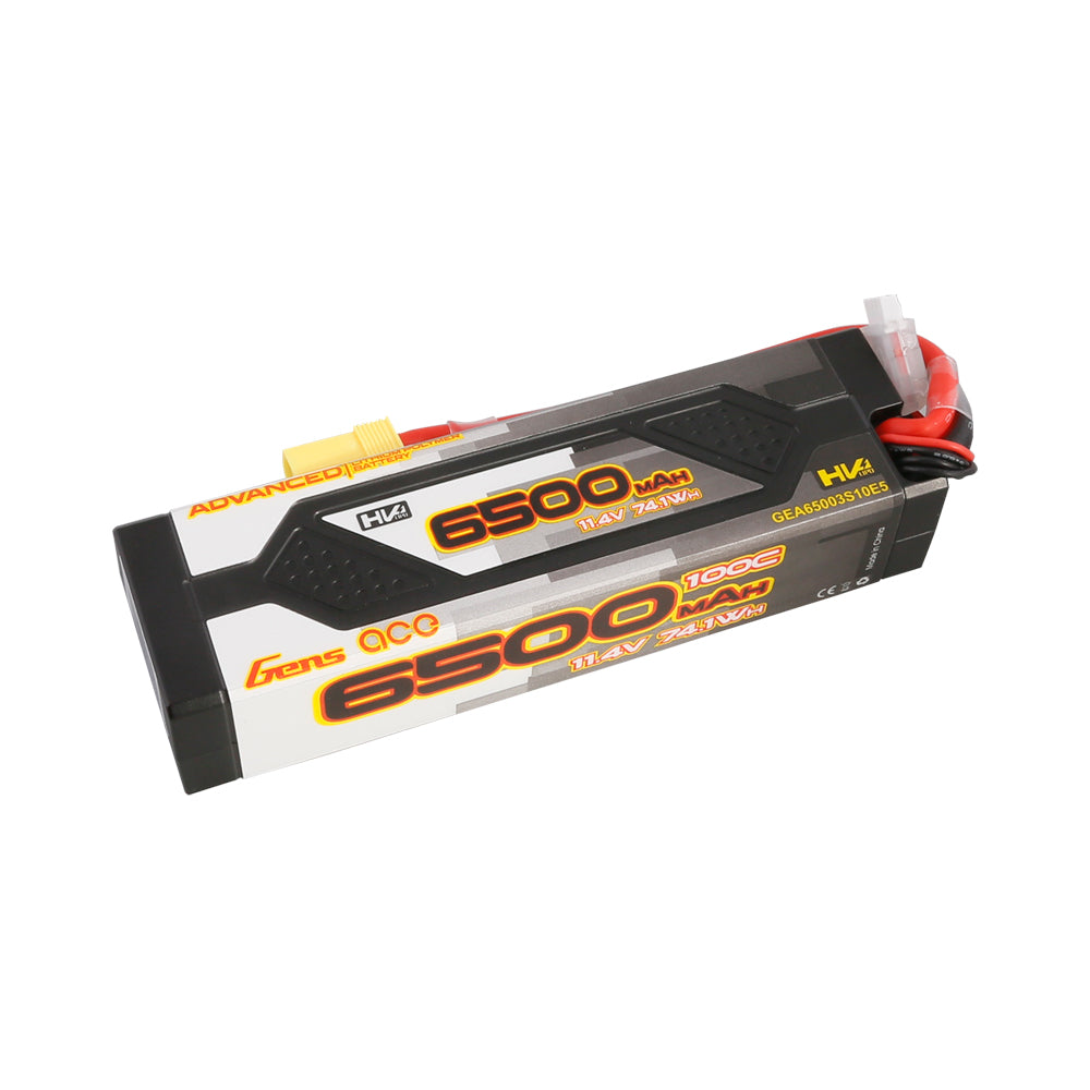 Gens ace Advanced 6500 mAh 11,4 V 100C 3S1P HardCase 60# Lipo-Akkupack mit EC5