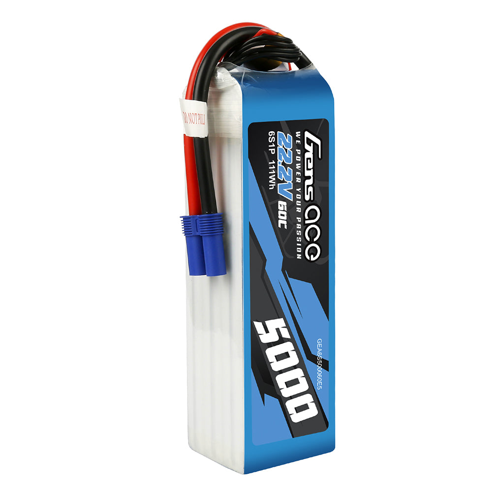 Gens ace 5000 mAh 22,2 V 60C 6S1P Lipo-Akku