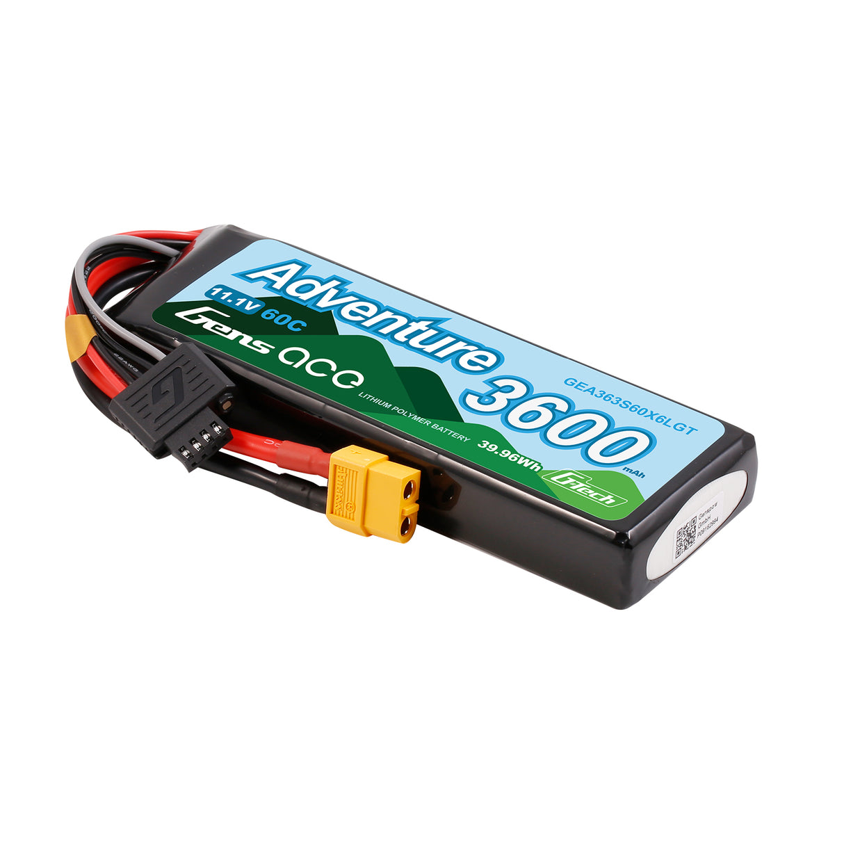 Gens ace 3600mAh 3S 60C HV Lipo Battery with XT60 | Adventure | G-Tech