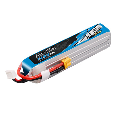 Gens ace 900mAh 14.8V 80C 4S1P Lipo Battery Pack with XT30 Plug