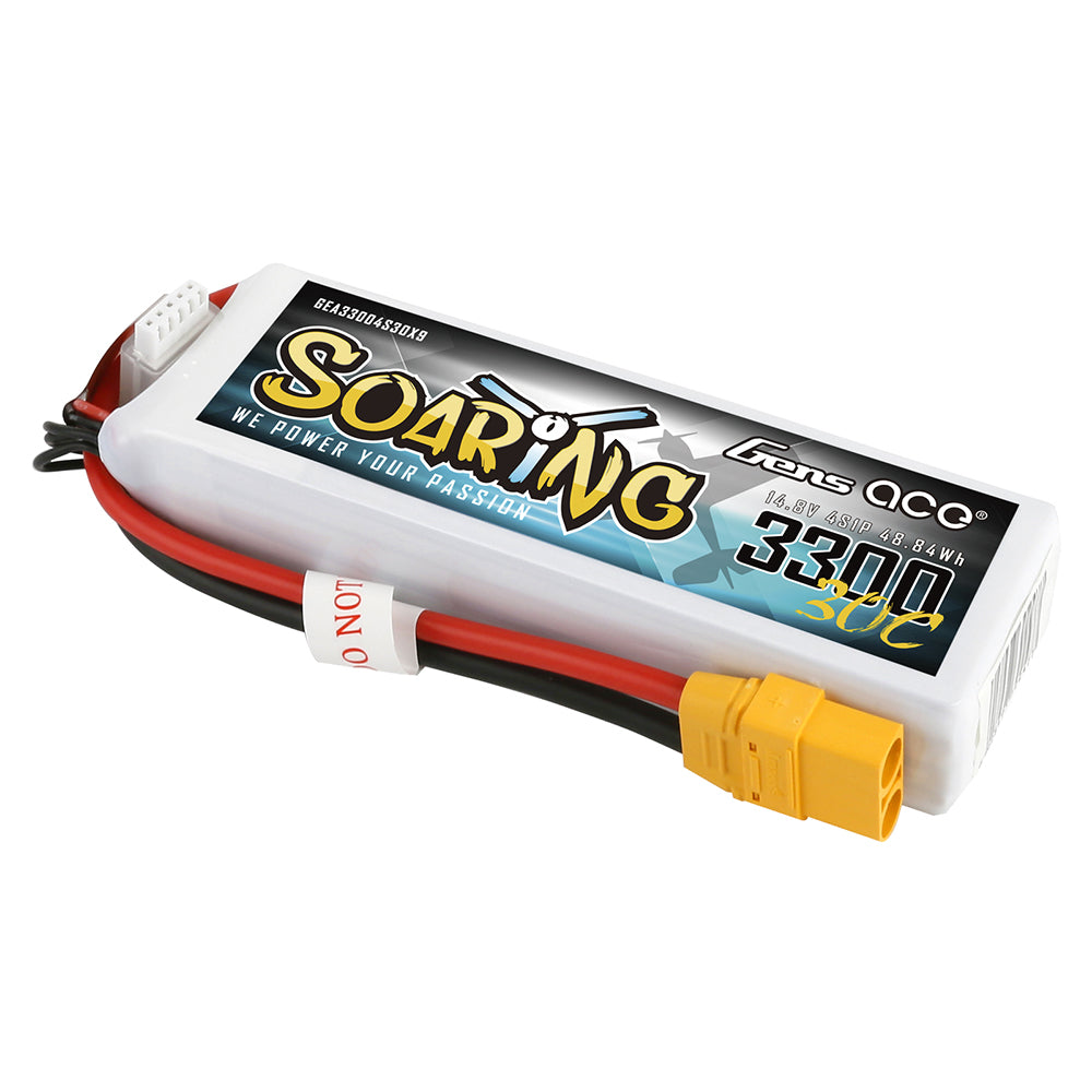 Gens ace Soaring 3300 mAh 14,8 V 30C 4S1P Lipo-Akkupack mit XT90-Stecker