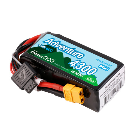 Gens ace 4300mAh 3S 60C HV LiPo Battery with XT60 | Adventure Series | G-Tech