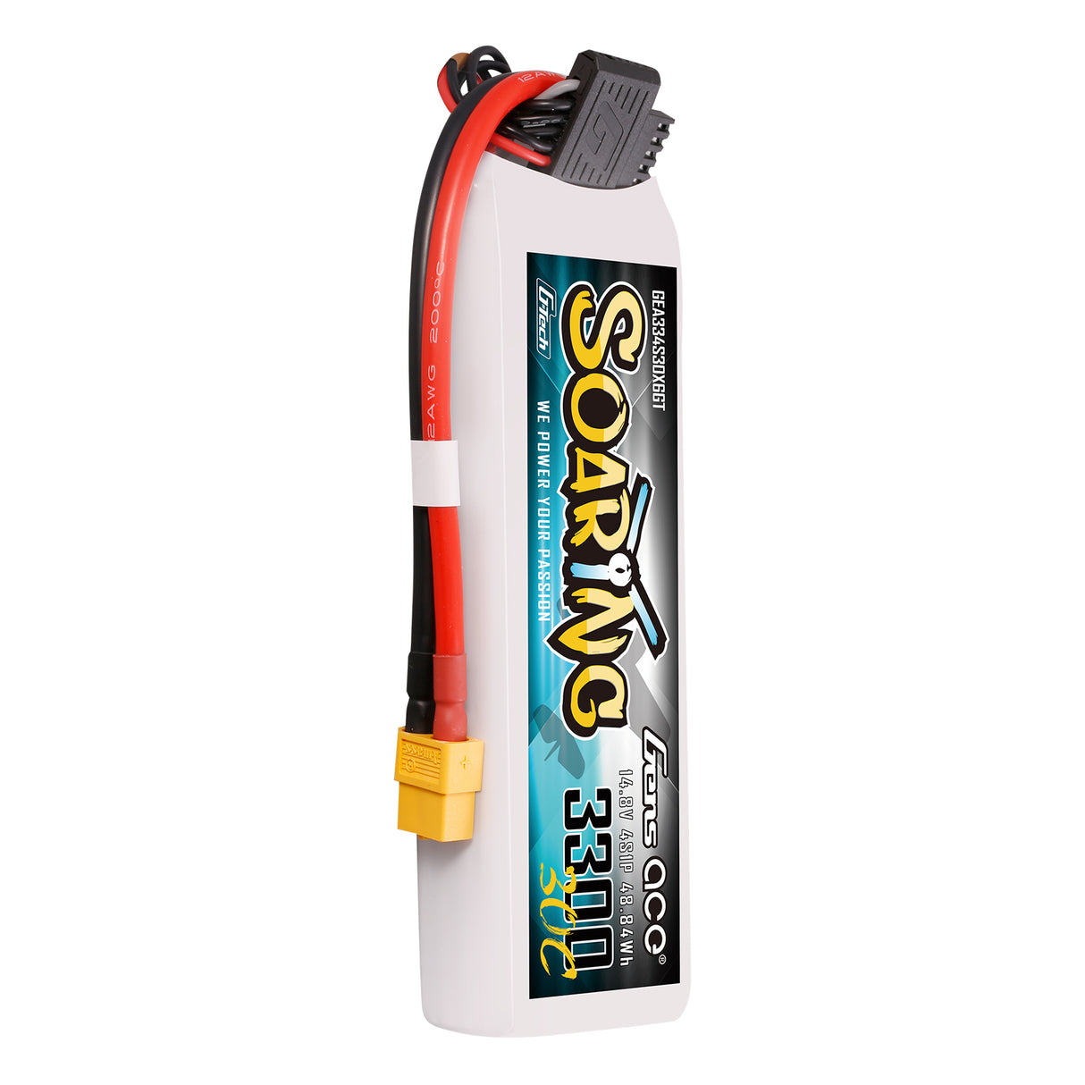 Gens ace G-Tech Soaring 3300mAh 14.8V 30C 4S1P Lipo Battery Pack with XT60 plug