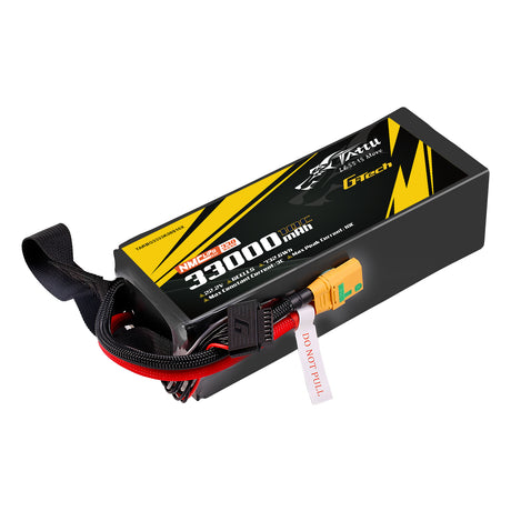 Tattu Semi-solid State 330Wh/kg 33000mAh 10C 22.2V 6S1P G-Tech Lipo Battery Pack with XT90-S plug