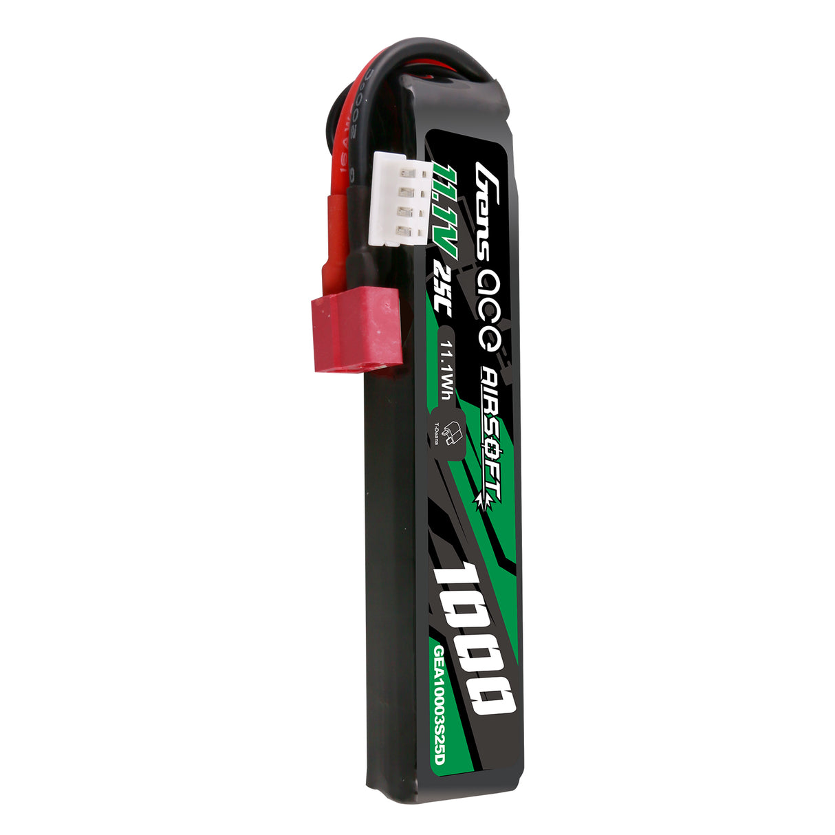 Gens ace 25C 1000 mAh 3S1P 11,1 V Airsoft Gun Lipo Akku mit T-Stecker