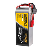 Tattu 17000mAh 22.8V 15C 6S1P HV High Voltage Lipo Battery with AS150+XT150 Plug