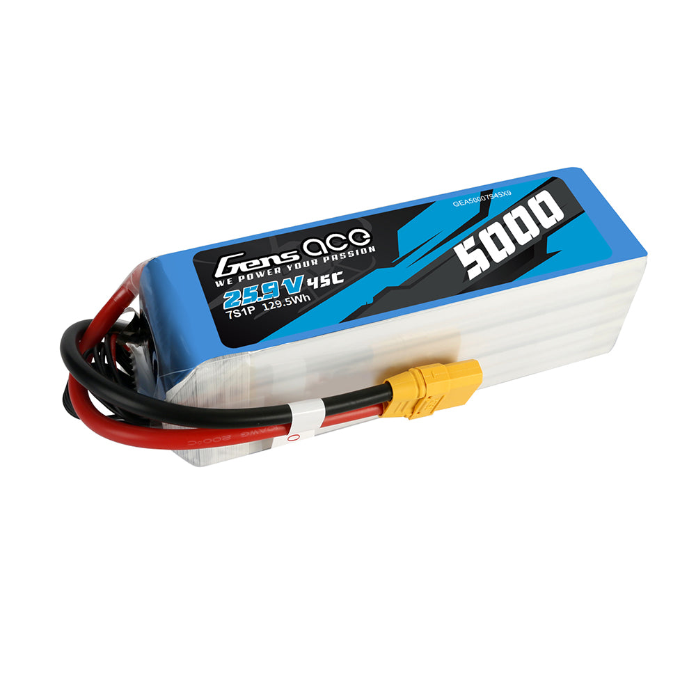 Gens ace 5000 mAh 25,9 V 45C 7S1P Lipo-Akkupack mit XT90